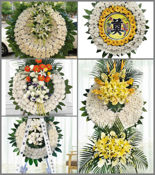 广东广州市花都区赤坭镇门口坑村花圈速递